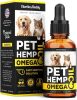 Hеmp and Salmon Oil for Dogs Skin and Coat Hеalth 3 6 9 Omega Pet Hеmp Oil for Dogs and Cats Rich in Vitamins B E Dog Fish Oil and Hеmp for Dogs Anxiе