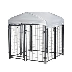 The Dog Playpen Has A Lockable Door And A Waterproof Canopy For Small And Medium-sized Dogs