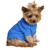 Dog Cable Knit 100% Cotton Sweater Riverside Blue