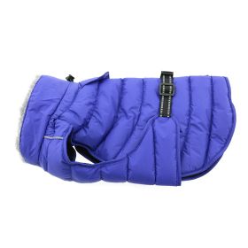 Alpine Extreme Cold Puffer Coat (Color: Blue, size: X-Large)