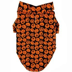 Halloween Jack-O-Lantern Camp Shirt (size: large)