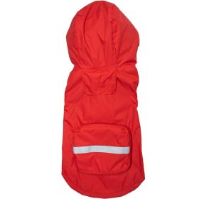 Packable Raincoat (Color: Red, size: large)